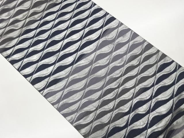 JAPANESE FUKURO OBI / WOVEN GEOMETRIC